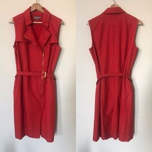 Classiques Entier Trench Coat Fitted Dress POCKETS